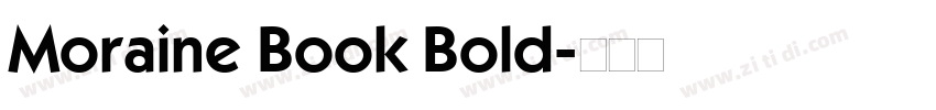 Moraine Book Bold字体转换